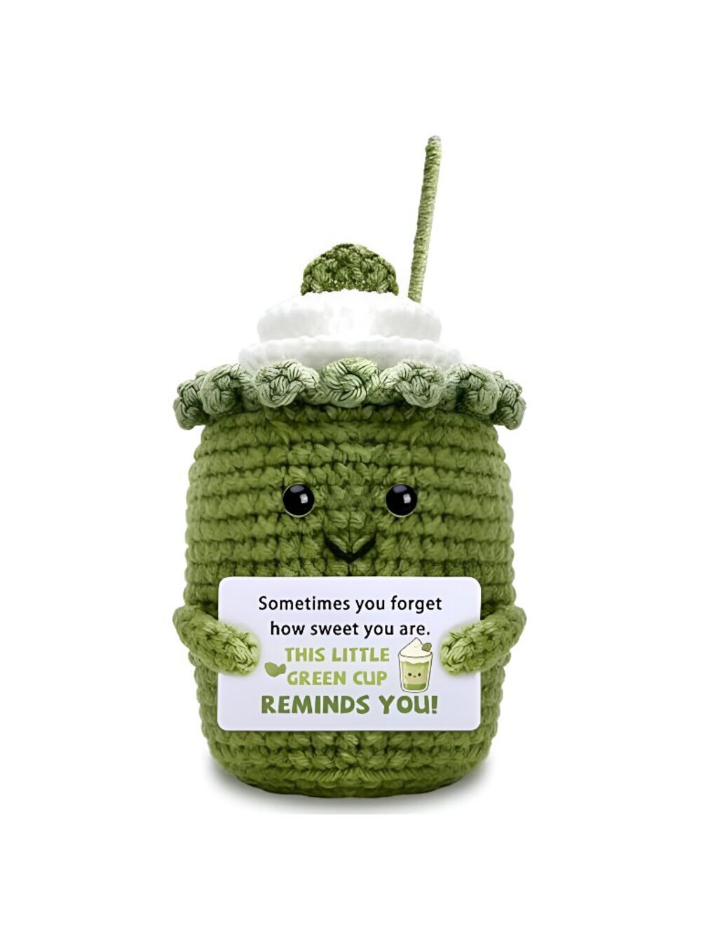 Encouragement Gifts for Women Positive Crochet Cup Decorations - F2